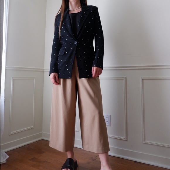 Inwear Black Patterned Women's Blazer - Classic Tailored Jacket - Picture 6 of 8